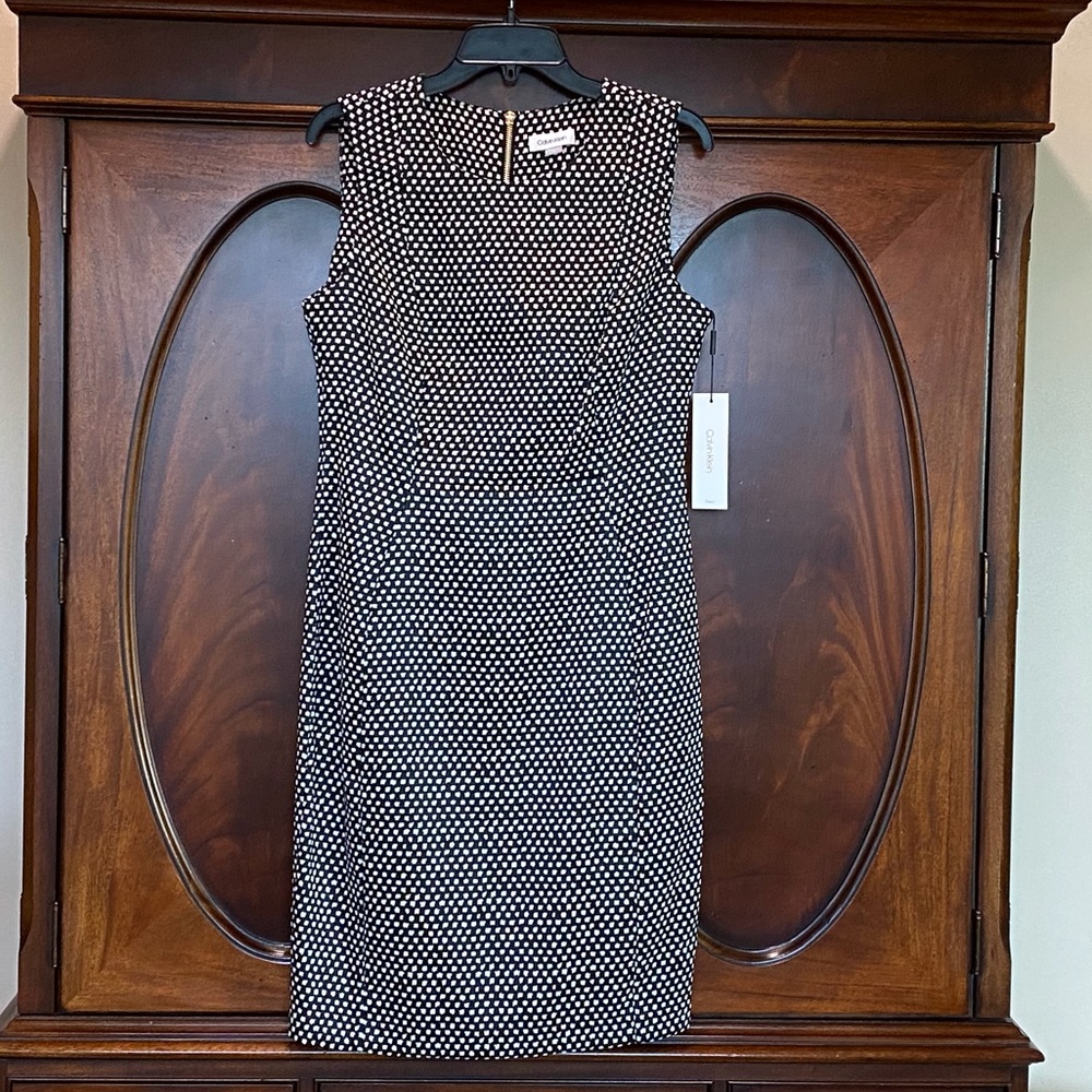 Calvin Klein - New - Size 12 - Black/White Dress